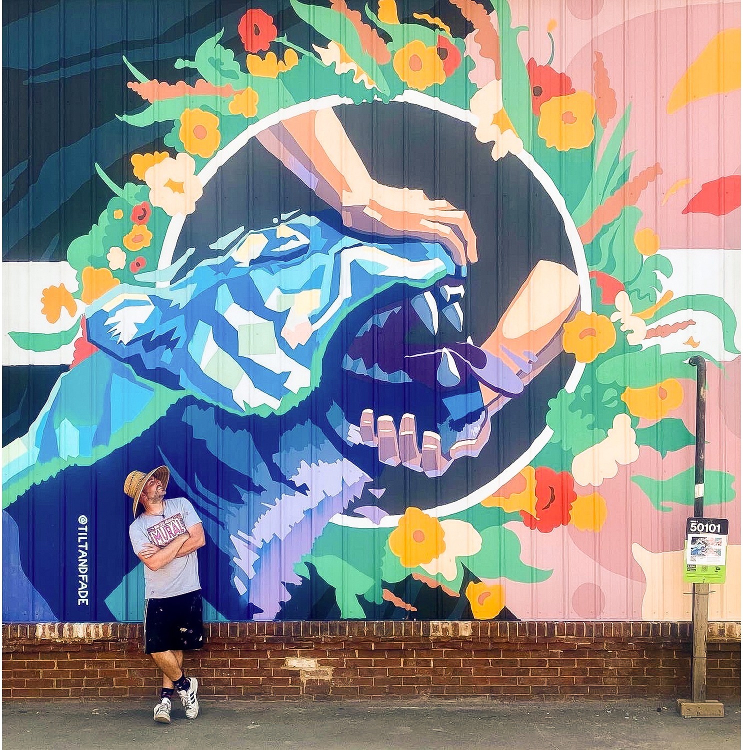 True Strength — 16×16 ft mural by Adam Stephenson at Pullman Yards in Atlanta, Georgia (2022)