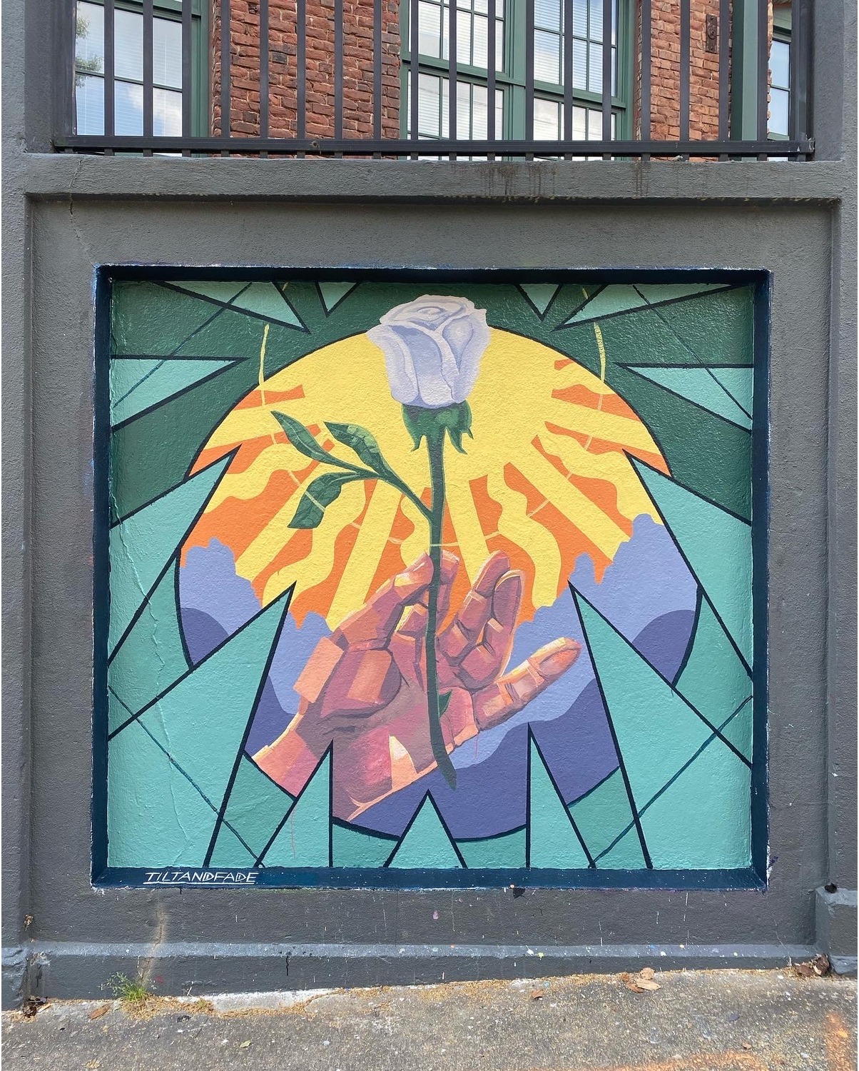 Hand of the Fool — 8×8 ft mural by Adam Stephenson in Atlanta, Georgia (2022)