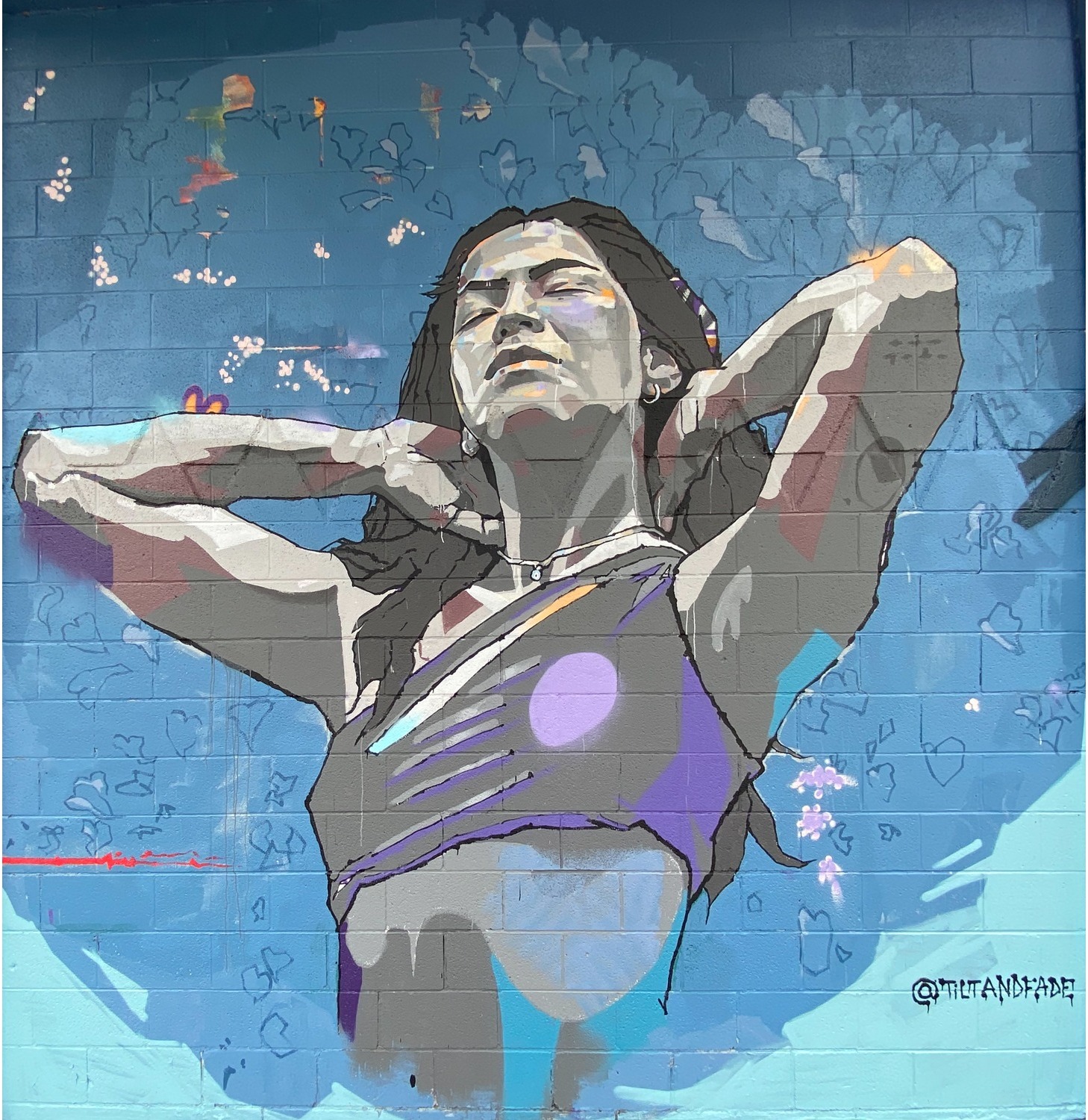 Paola — 18×18 ft mural by Adam Stephenson at Atlanta Crossroads Mural Festival, Atlanta, Georgia (2024)