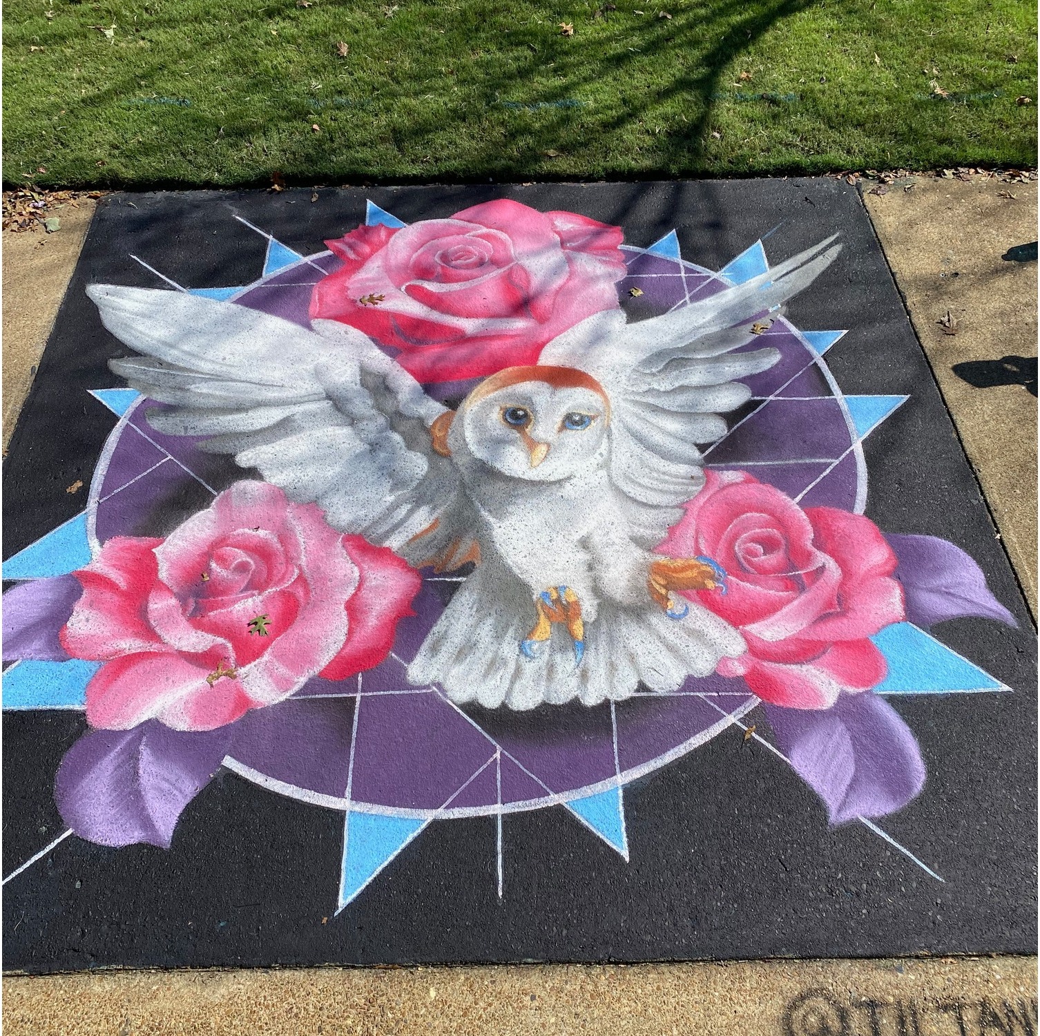 River Clay Fine Art Festival — 10×10 ft chalk pastel piece by Adam Stephenson (2021)