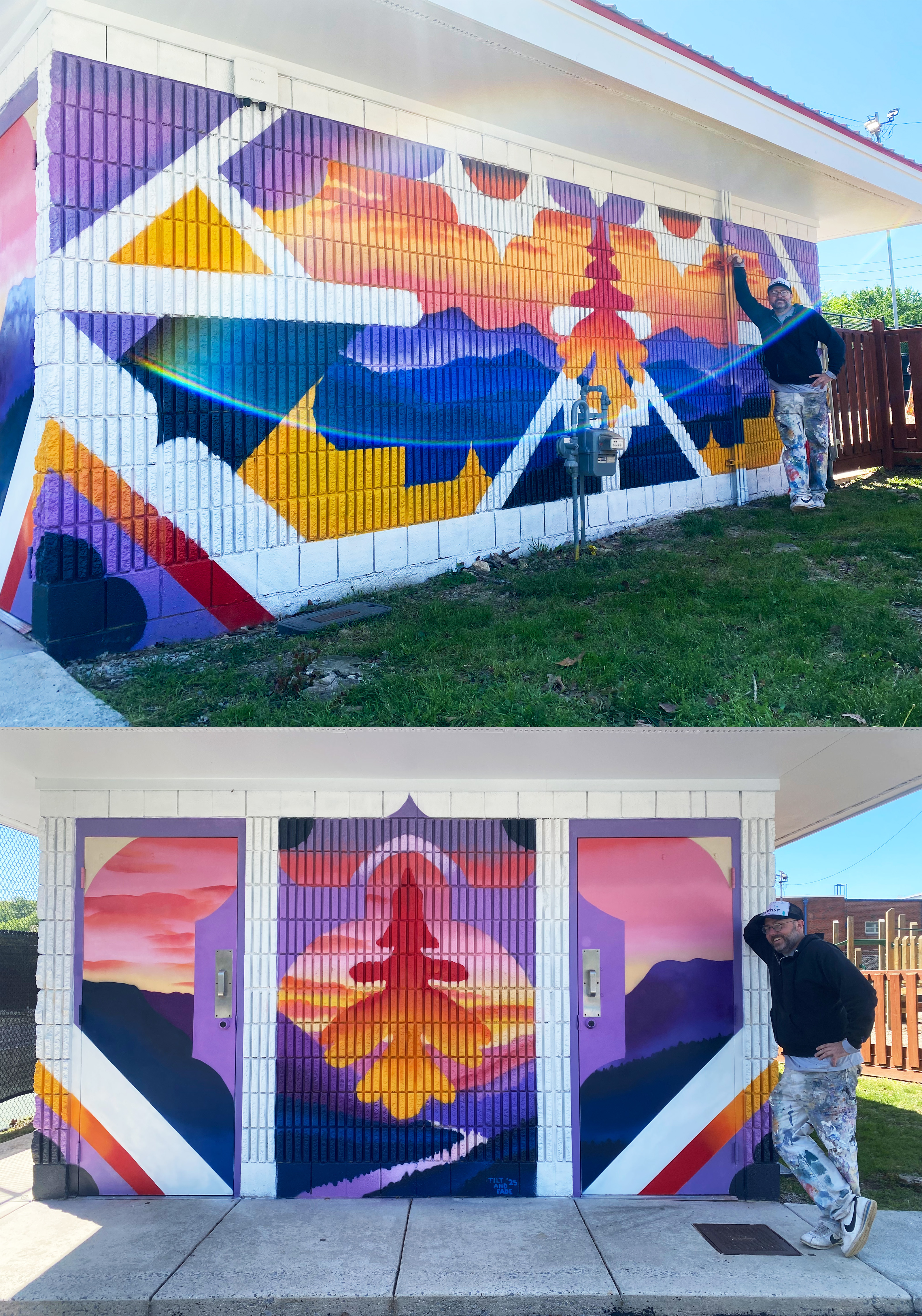 Appalachian Sunsets, two walls full view, Red Bank, Tennessee