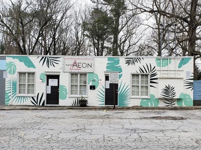 Spa Aeon mural, Emory Village, Atlanta, GA