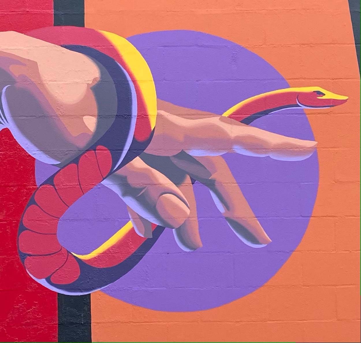 Mural detail, Waverly, TN