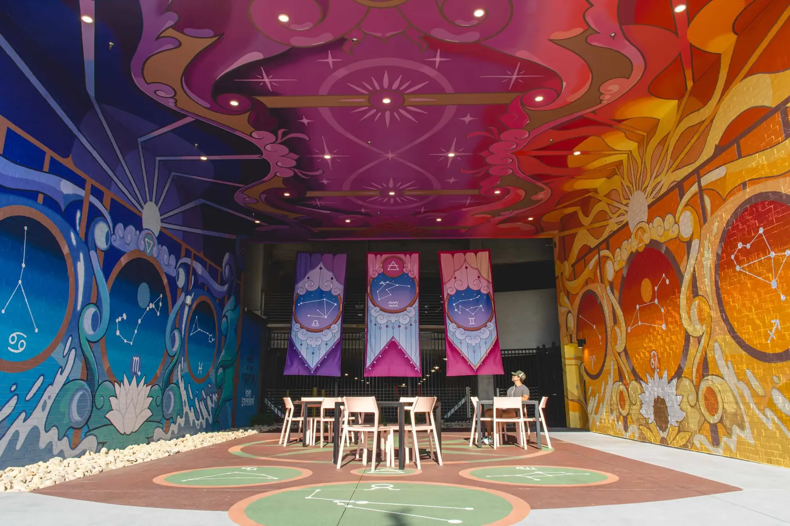 Hall of the Magician: the finished room in afternoon sun at The Upton, Atlanta, Georgia (2026)