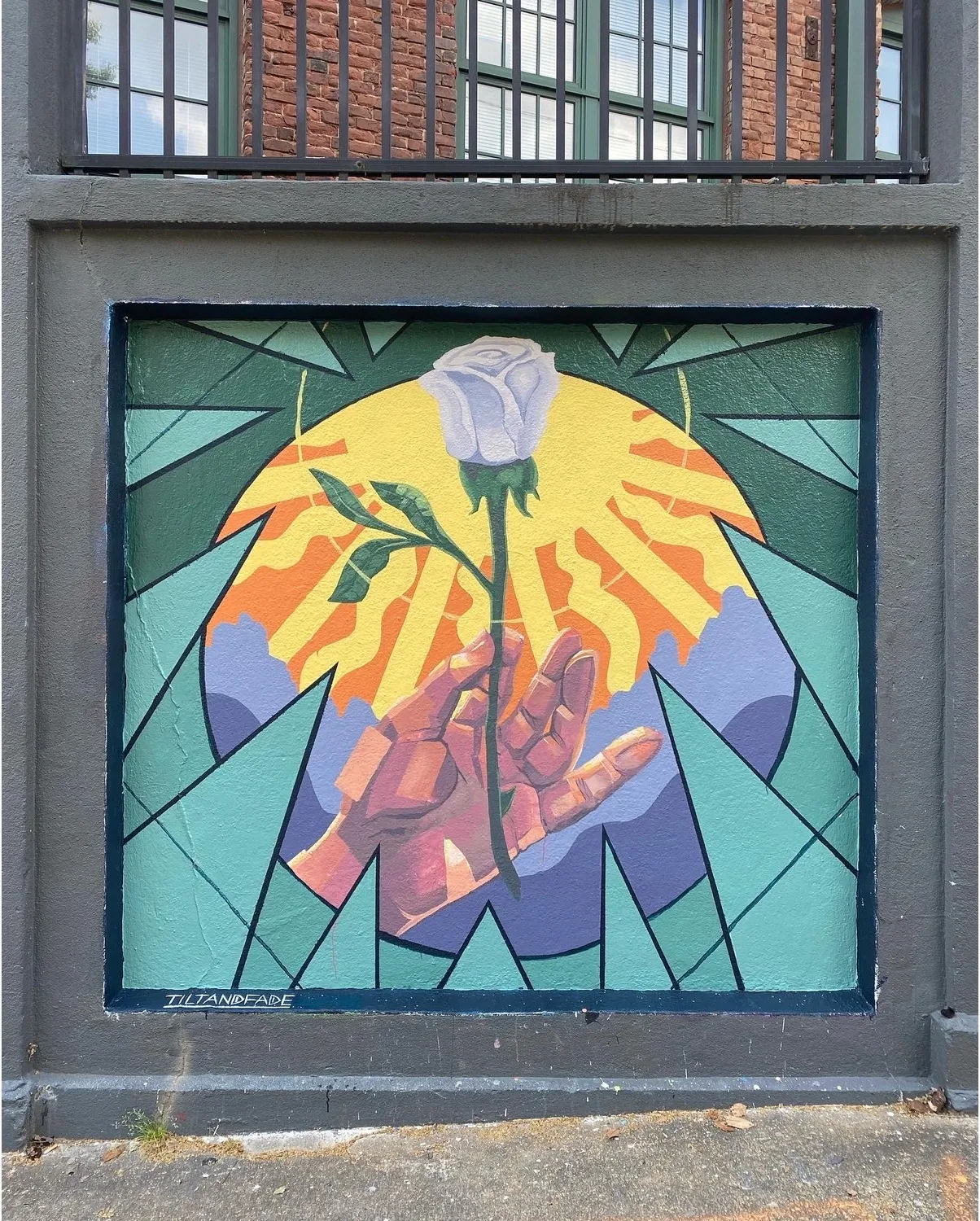 Hand of the Fool — 8×8 ft mural by Adam Stephenson in Atlanta, Georgia (2022)