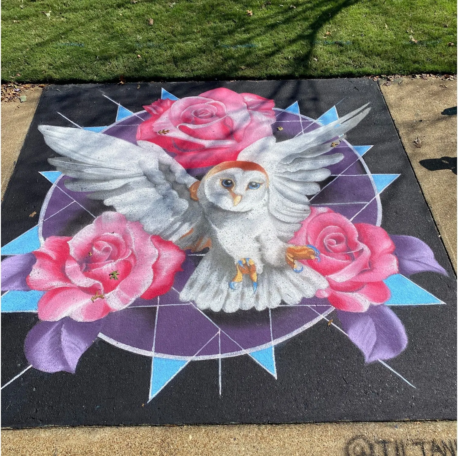 River Clay Fine Art Festival — 10×10 ft chalk pastel piece by Adam Stephenson (2021)