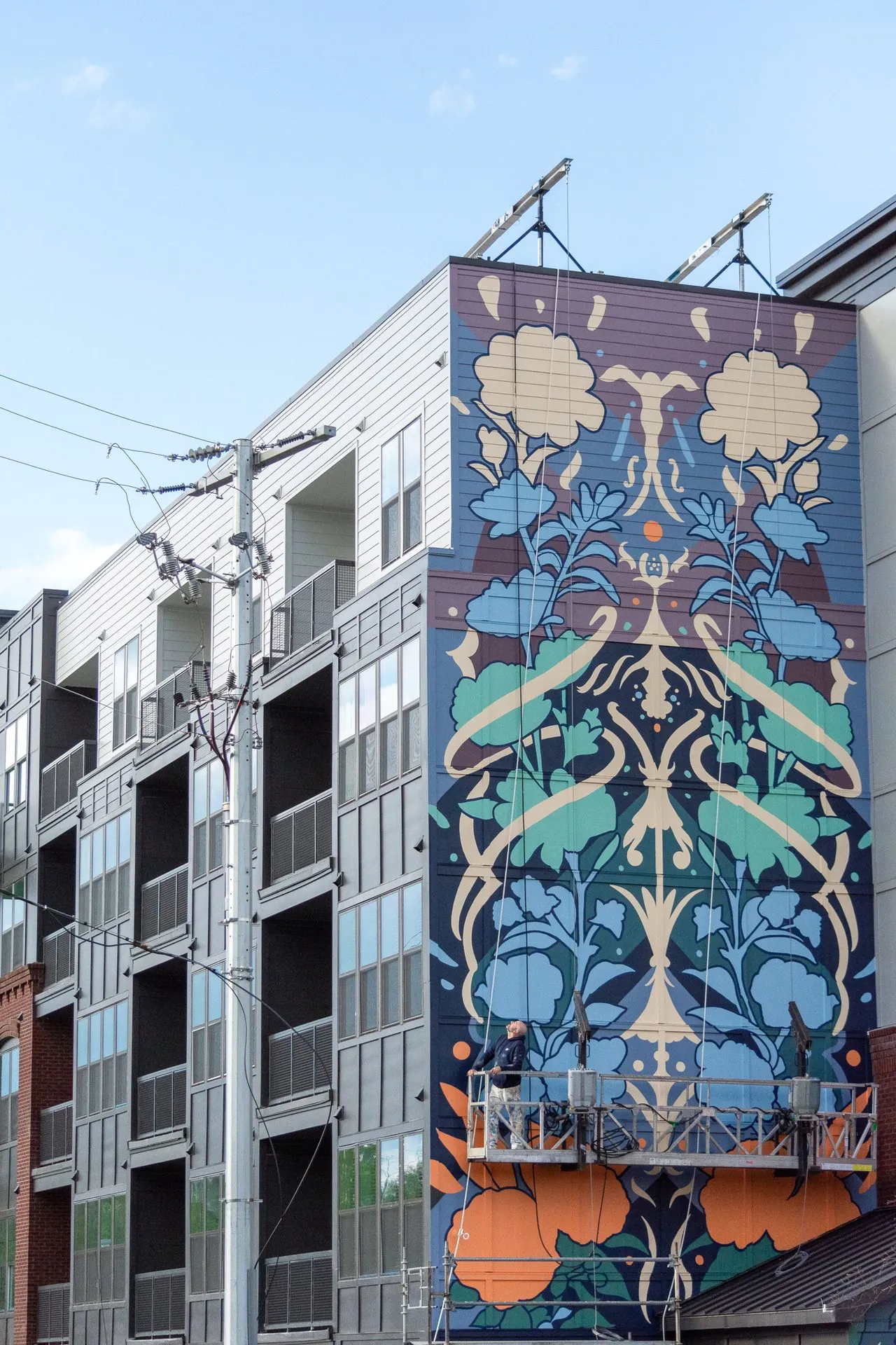 The Scottie mural panel by Adam Stephenson, Nashville, Tennessee, 2024